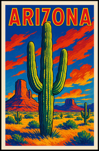 Arizona Desert Landscape Poster