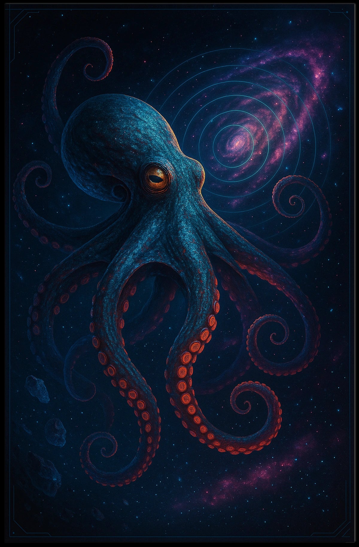 Cosmic Octopus Poster