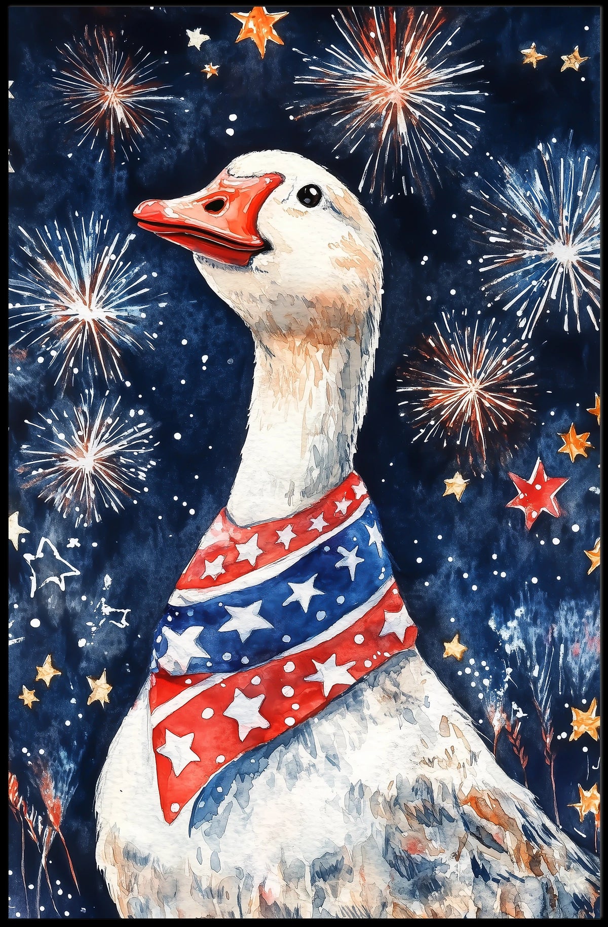 patriotic goose Poster