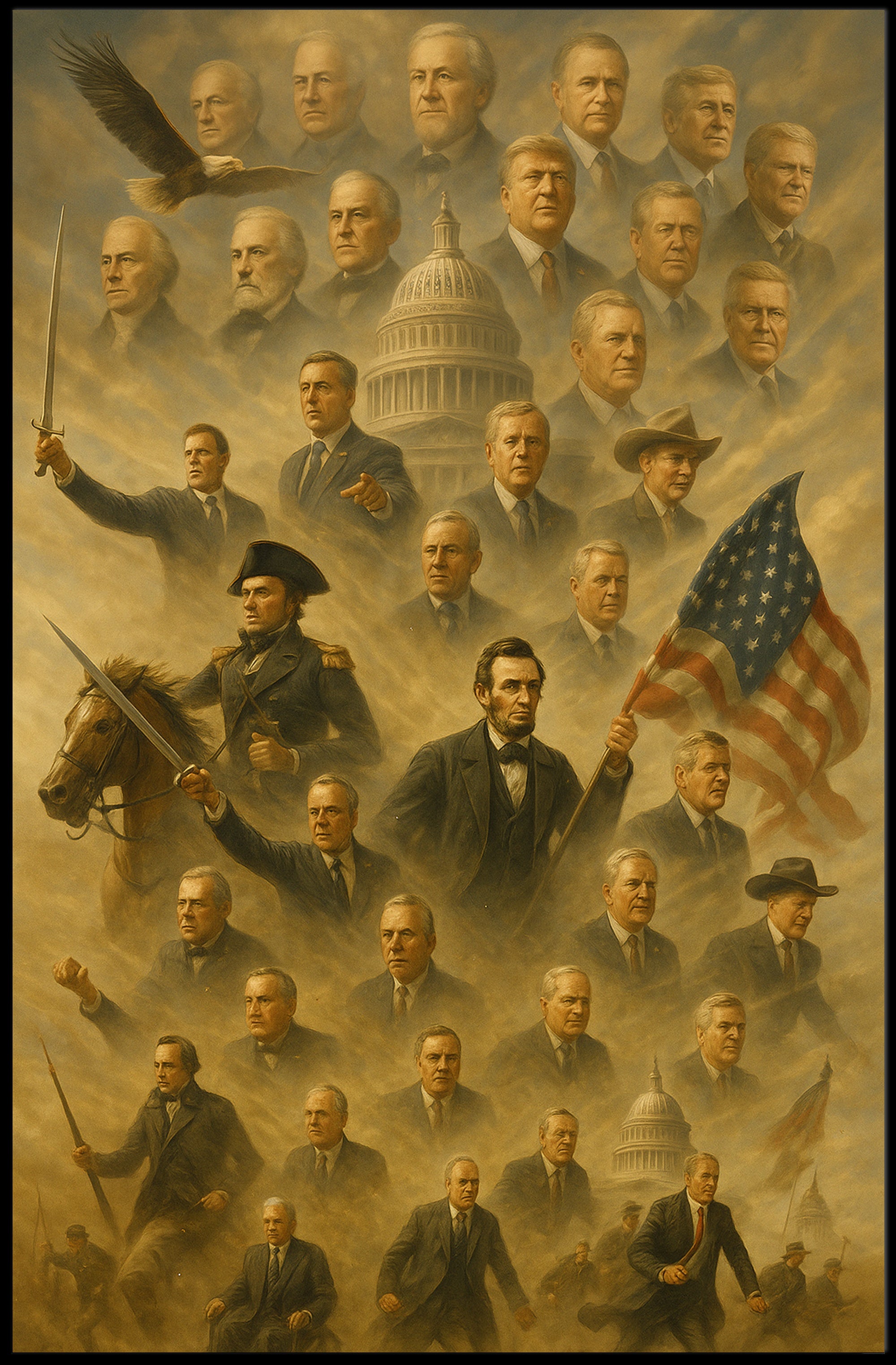 American Legacy: Historical or Presidential Poster PosterGoat
