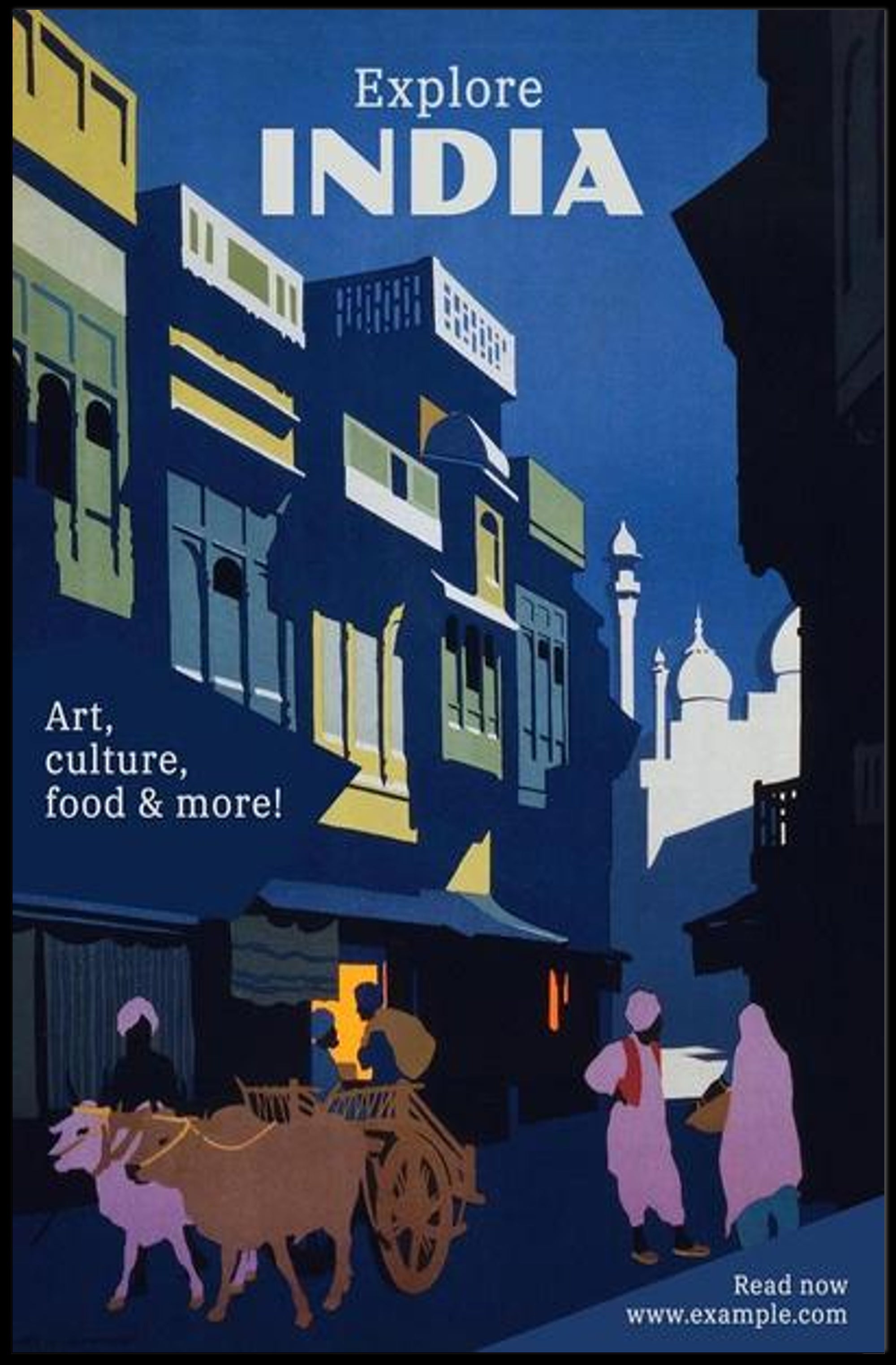 Discover India Poster PosterGoat