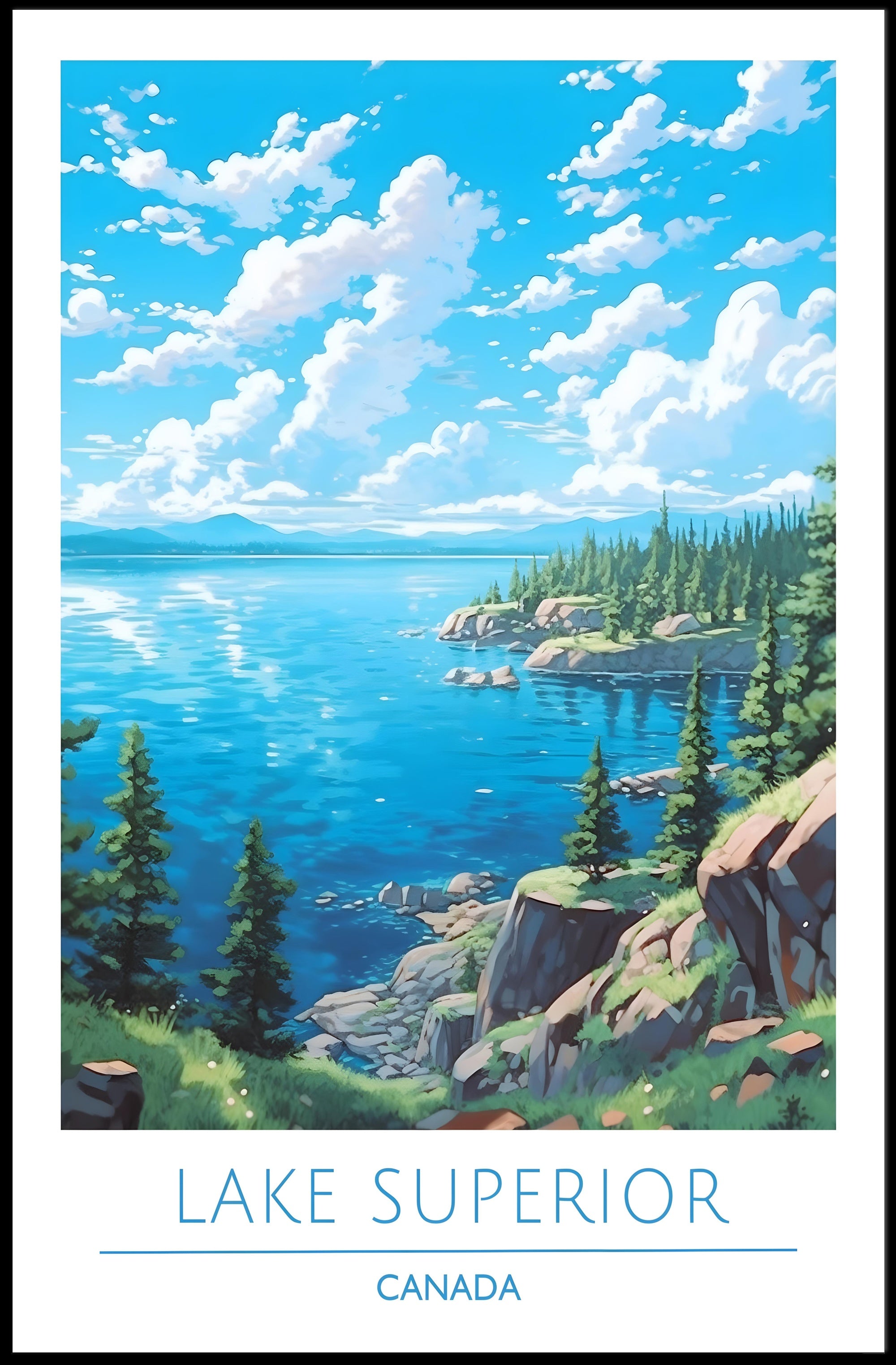 Lake Superior Serenity Poster