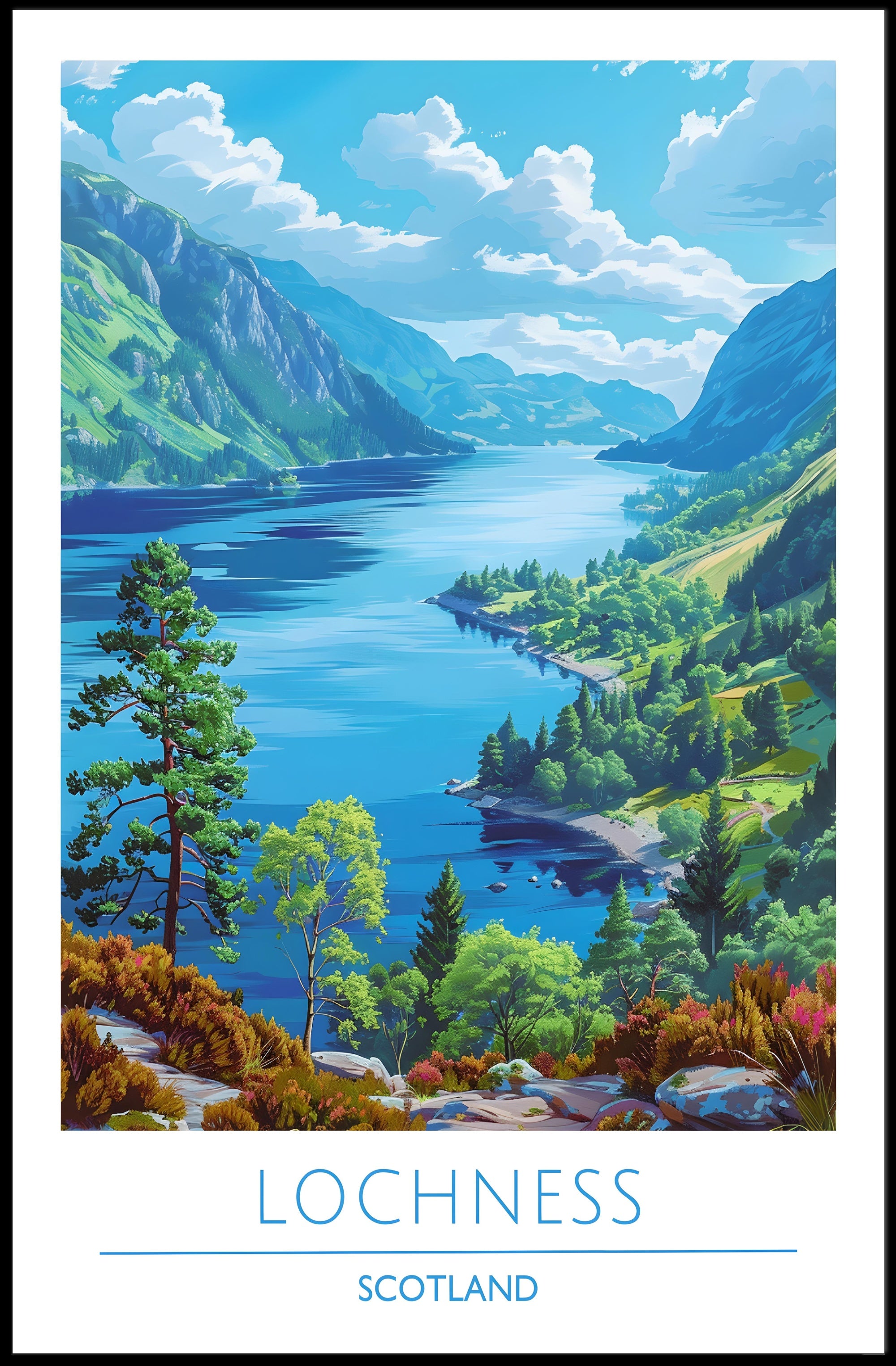Scenic Loch Ness Poster