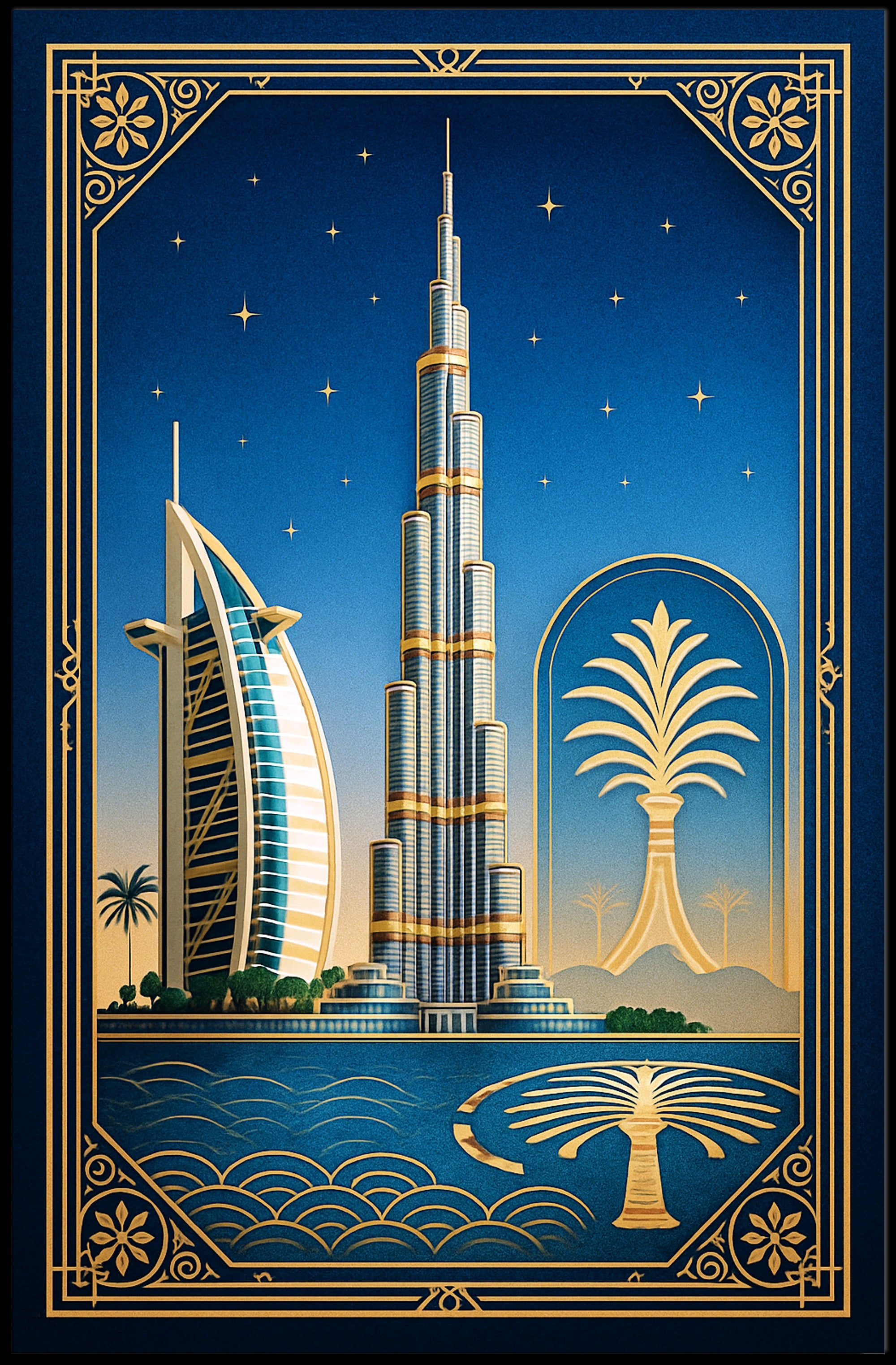 Architectural Wonders of Dubai Poster