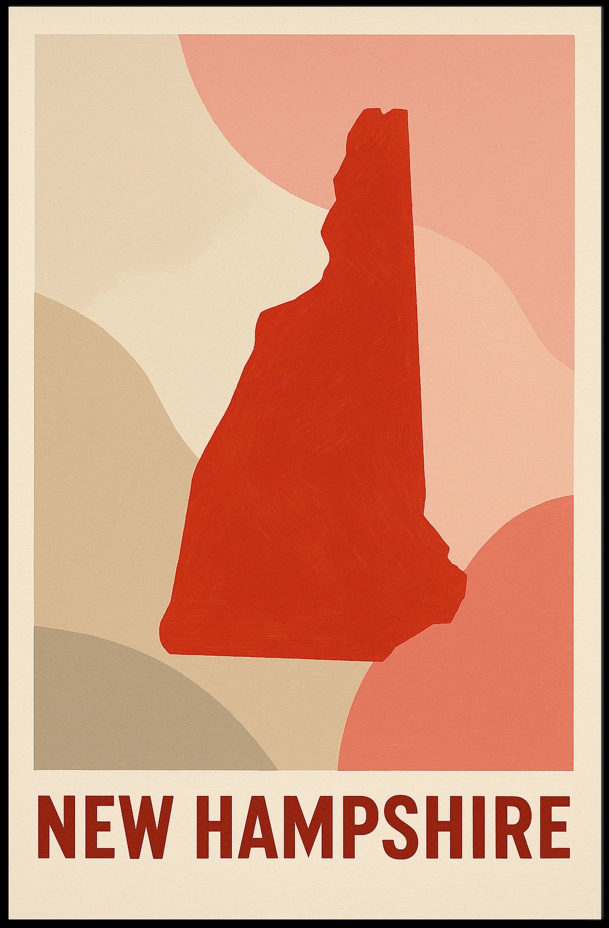 New Hampshire A Modern Tribute Poster