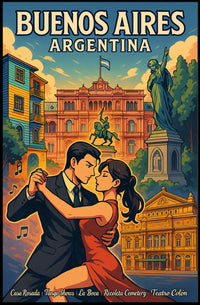 Buenos Aires Cultural Tapestry Poster PosterGoat