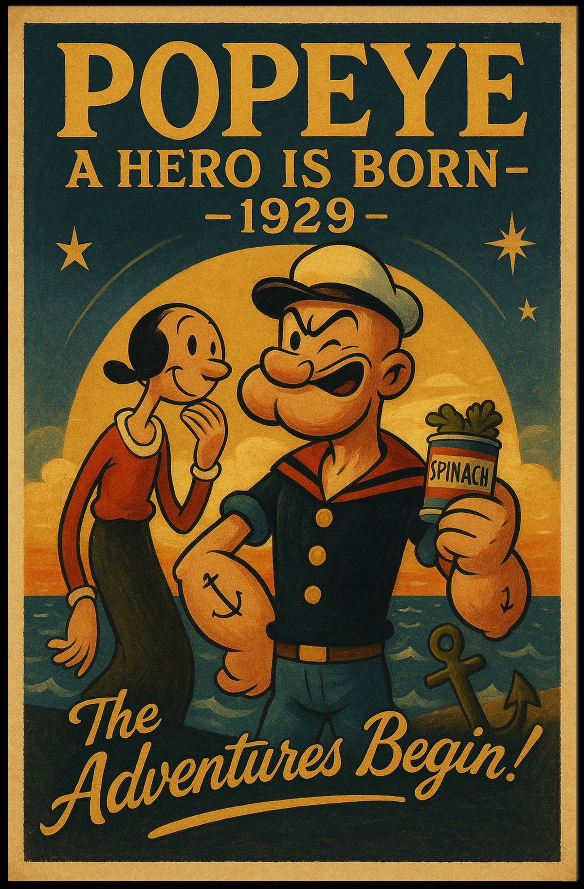 Popeye 1929 Art Poster POP-52