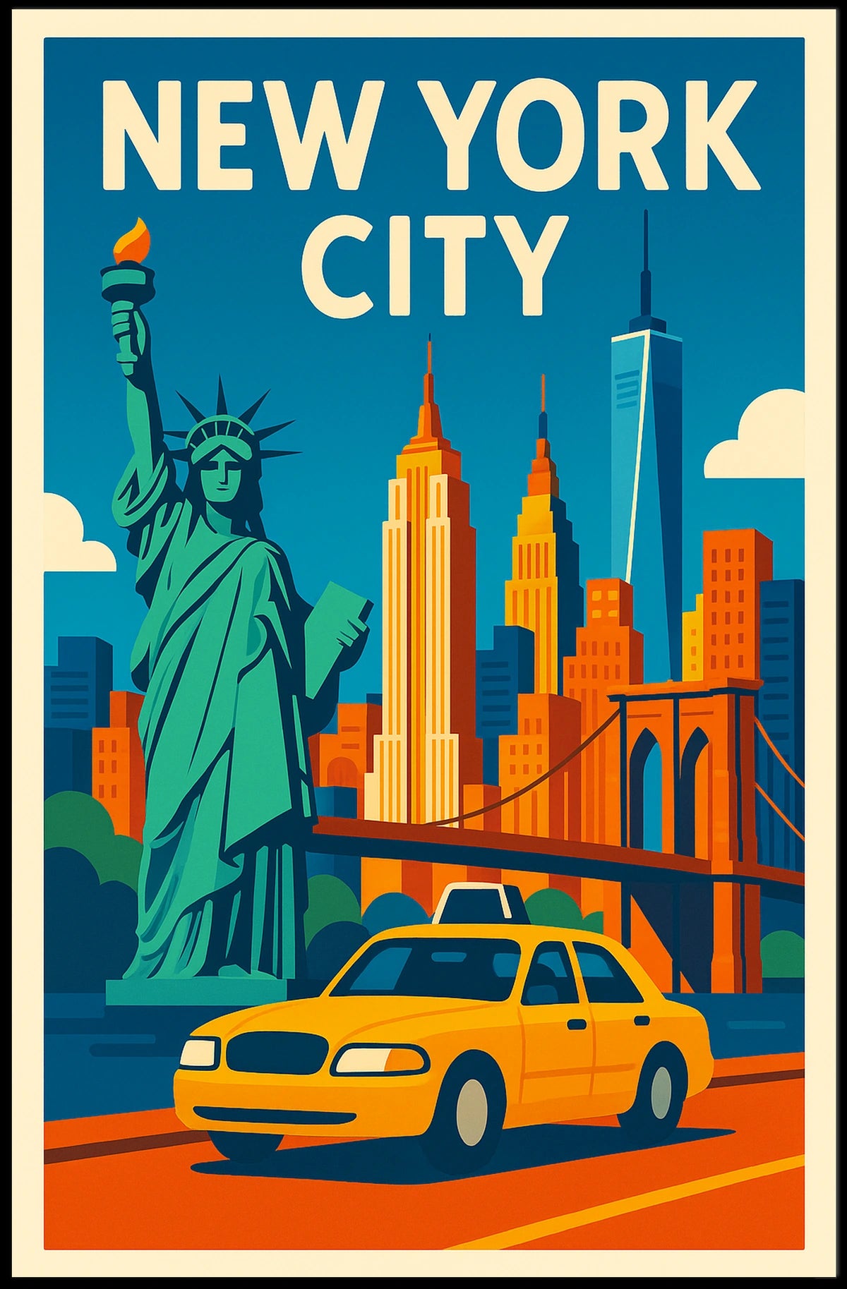 New York City Poster Iconic Skyline For City Lovers