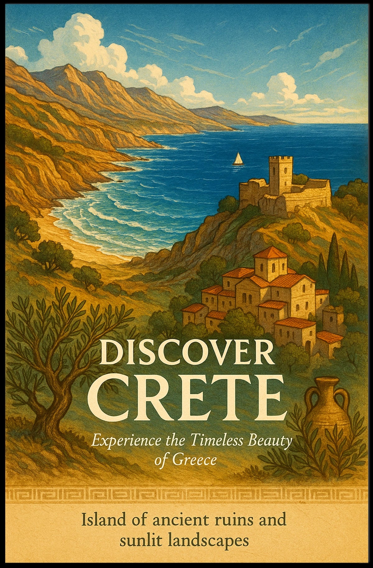 Discover Crete Poster