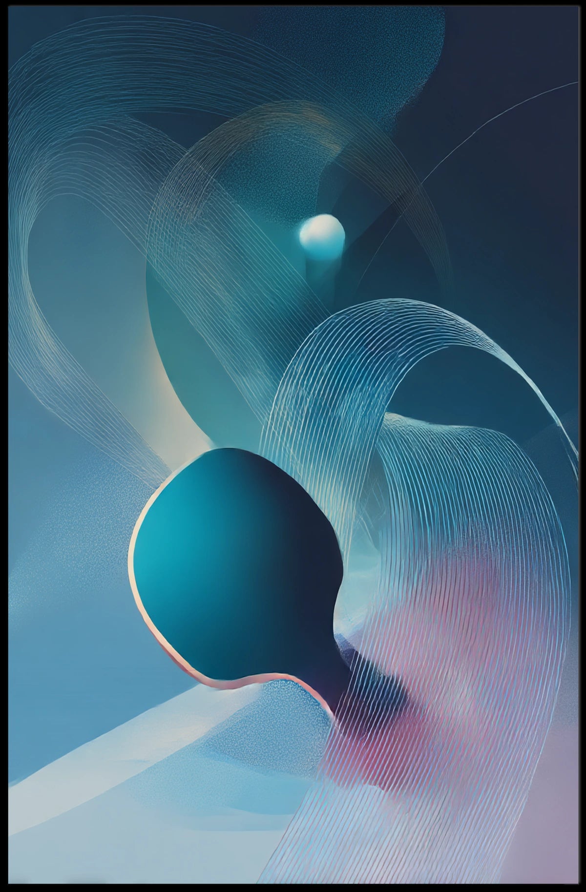 Abstract Waves Abstract Poster