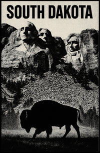 South Dakota Landmarks Poster