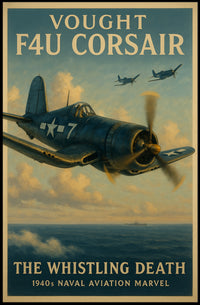 Vought F4U Corsair: The Whistling Death Poster