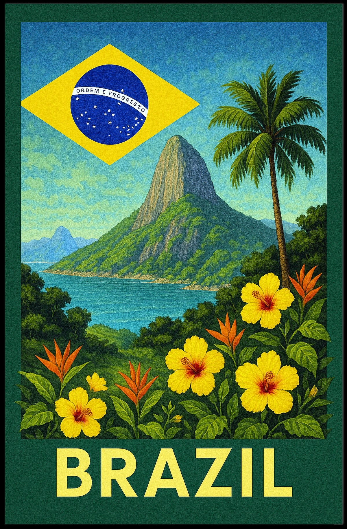 Brazil Vibrant Landscapes Poster
