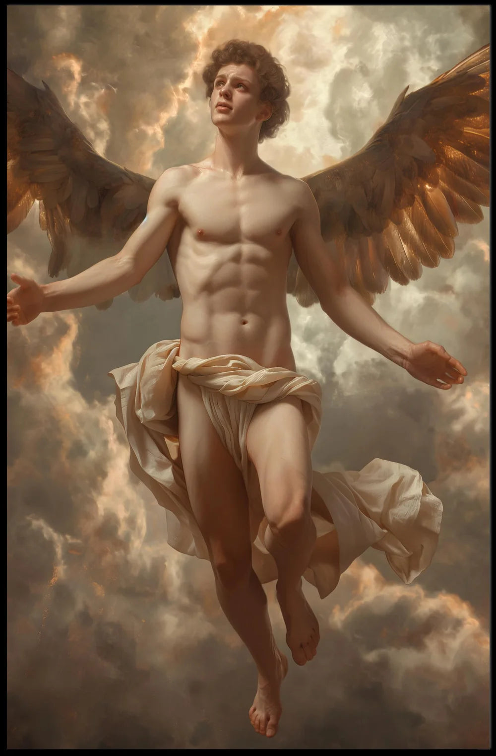 Vintage Coastal City Art Deco Style Poster