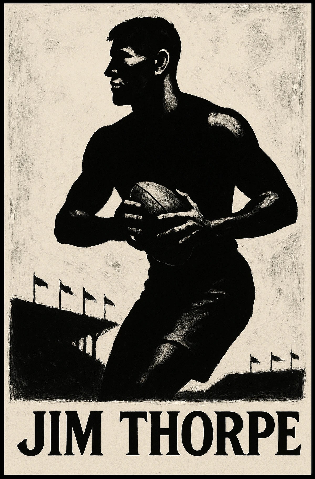 Jim Thorpe Athletic Icon Poster