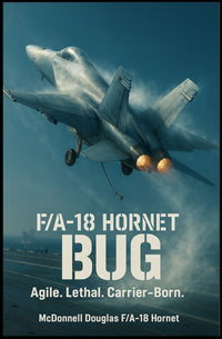 F/A-18 Hornet Fighter Jet in Flight Poster