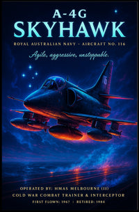 A-4G Skyhawk Royal Australian Navy Aircraft No. 116 Poster