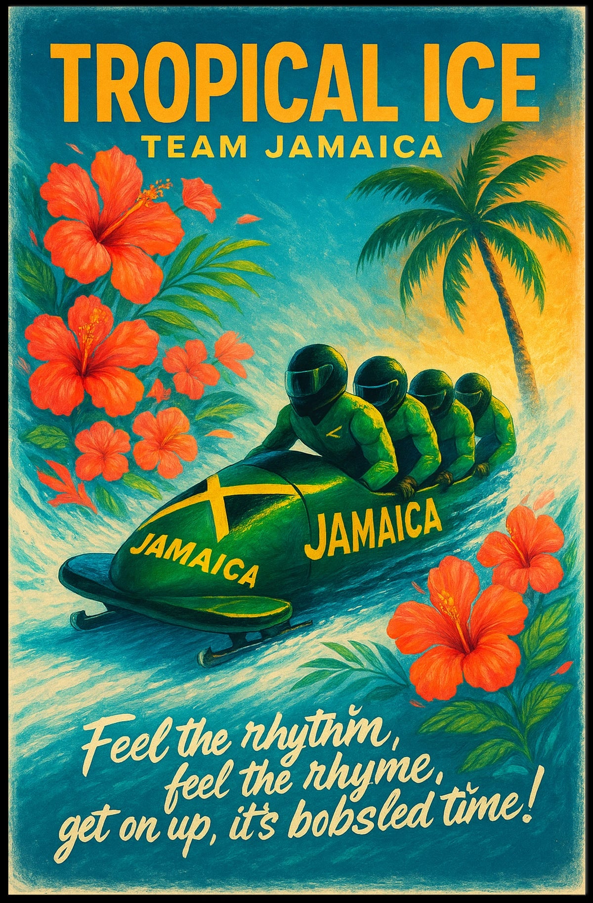 Tropical Ice Team Jamaica Poster