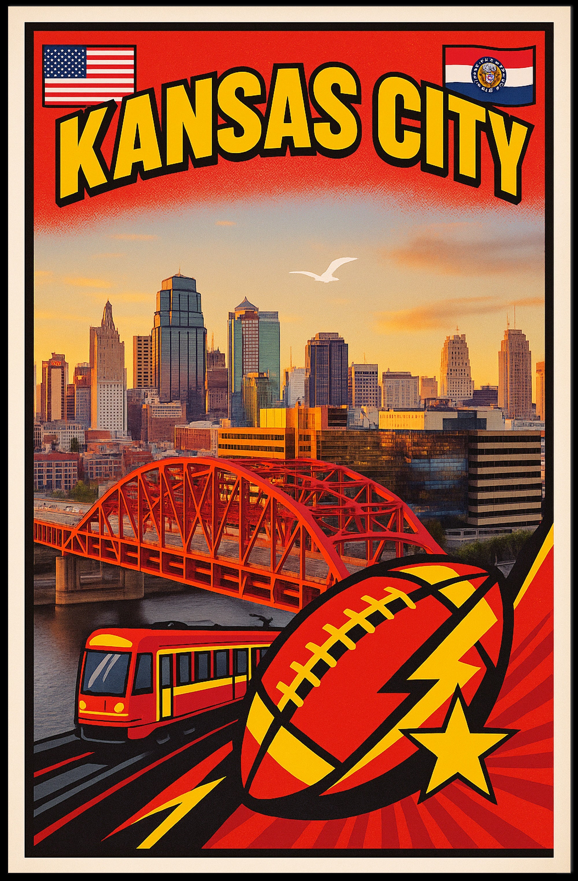 Kansas City Vibes Poster PosterGoat