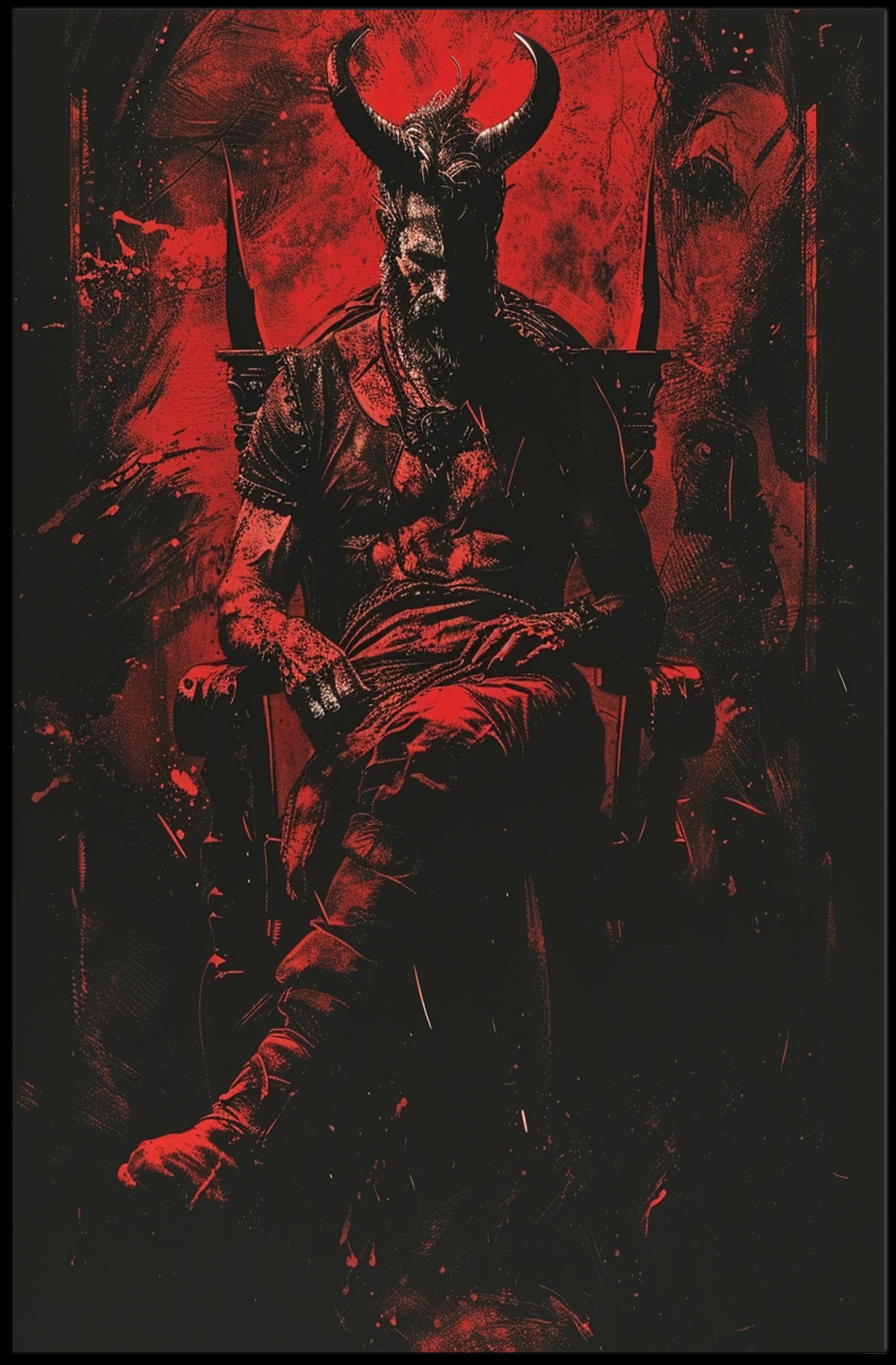 The Dark Throne Art Print Poster for Home Decor and Wall Art PosterGoat