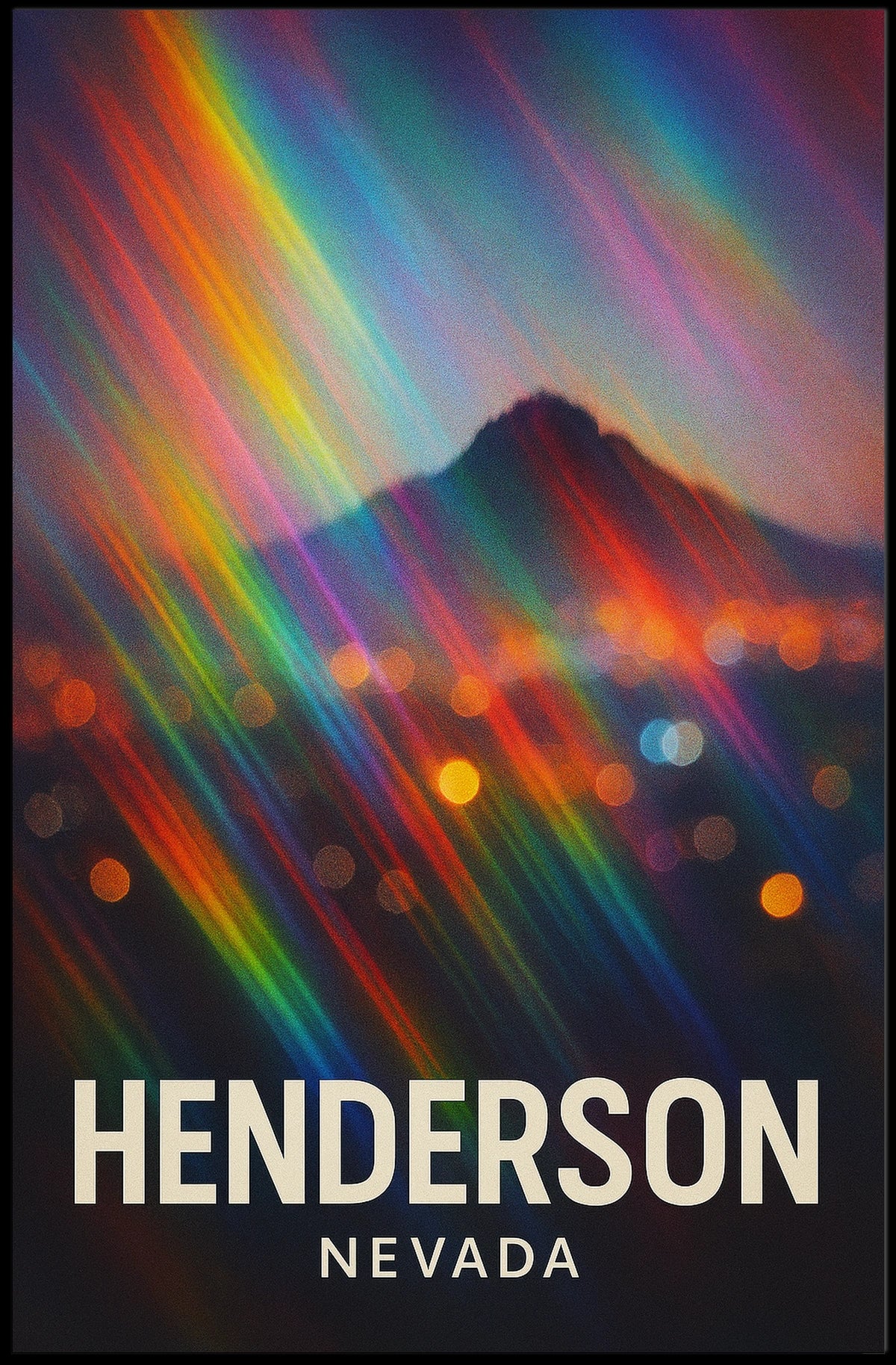 Henderson Nevada Cityscape Minimalist Wanderlust Poster