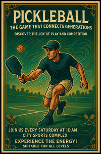 Pickleball The Game That Connects Generations Poster