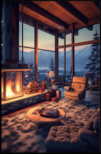 Cozy Winter Retreat Poster