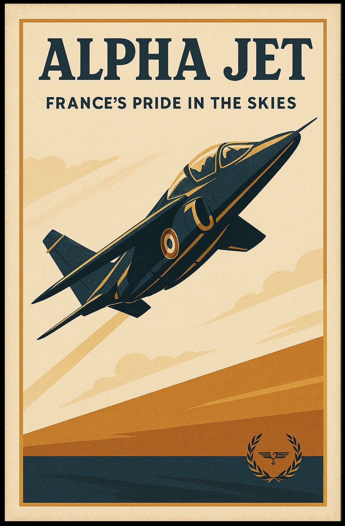 Alpha Jet Frances Pride in the Skies Poster