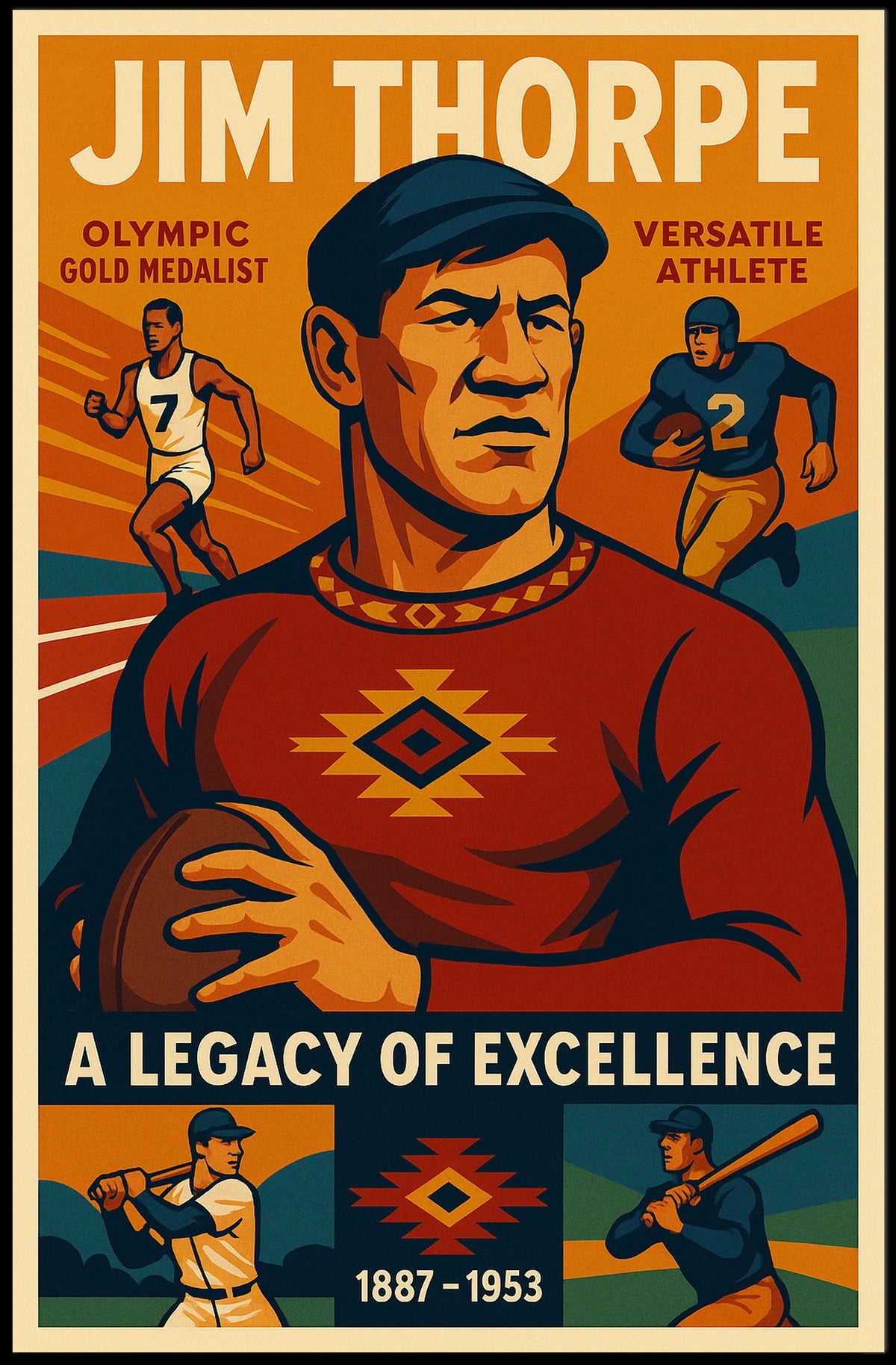 Jim Thorpe Legacy Excellence Poster