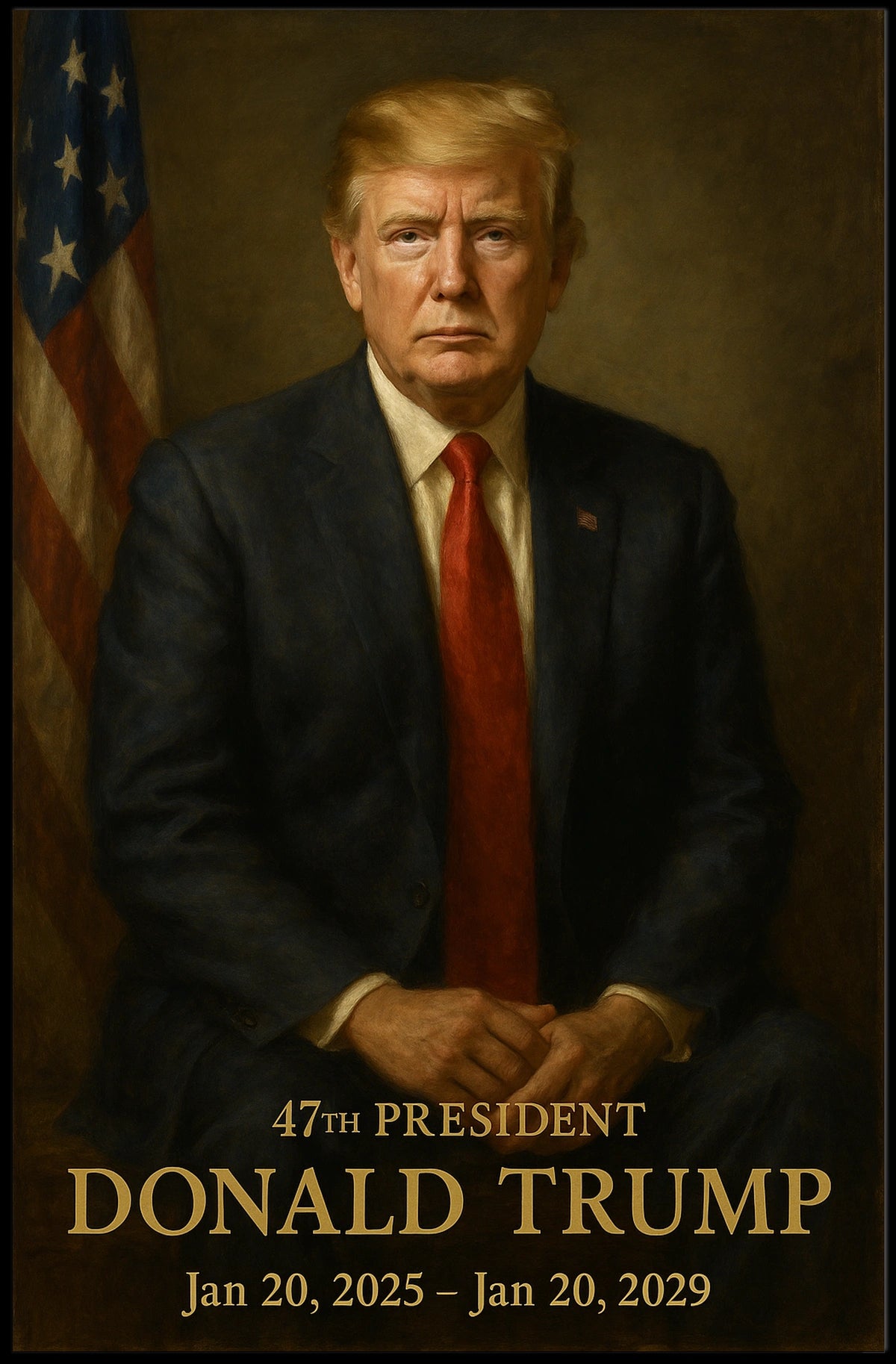 Donald Trump A Moment of Presidential Resolve Poster