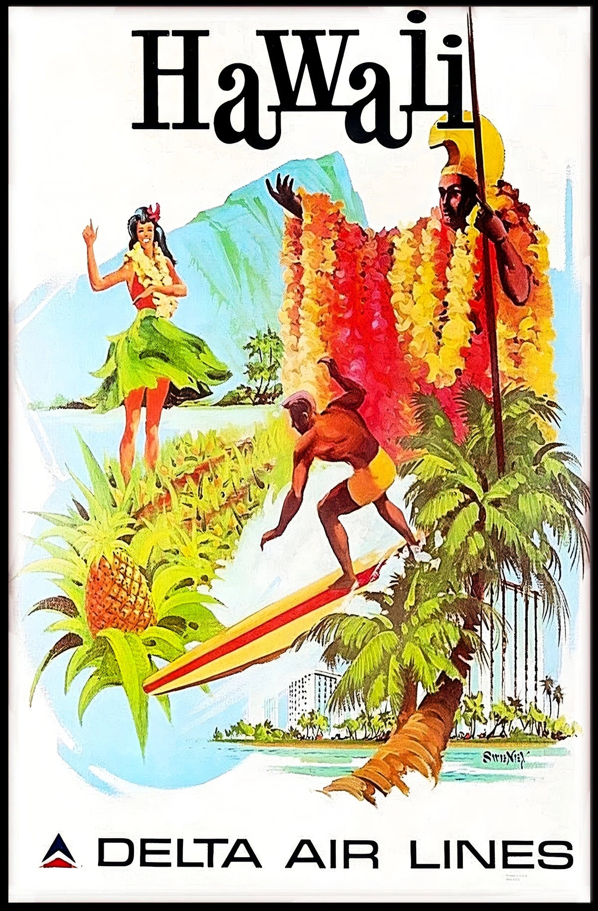 Explore Hawaii With Delta Air Lines Poster