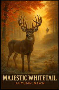 Majestic Whitetail Autumn Dawn Poster