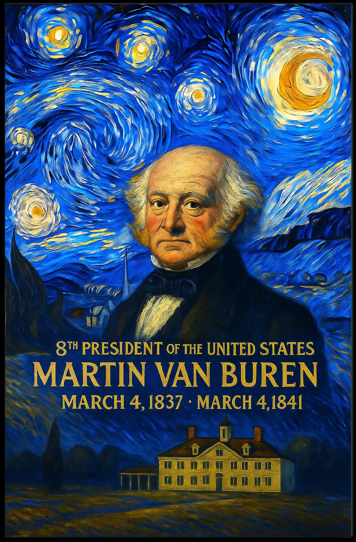 Martin Van Buren 8th President of the United States Presidential Masterpiece Series Poster
