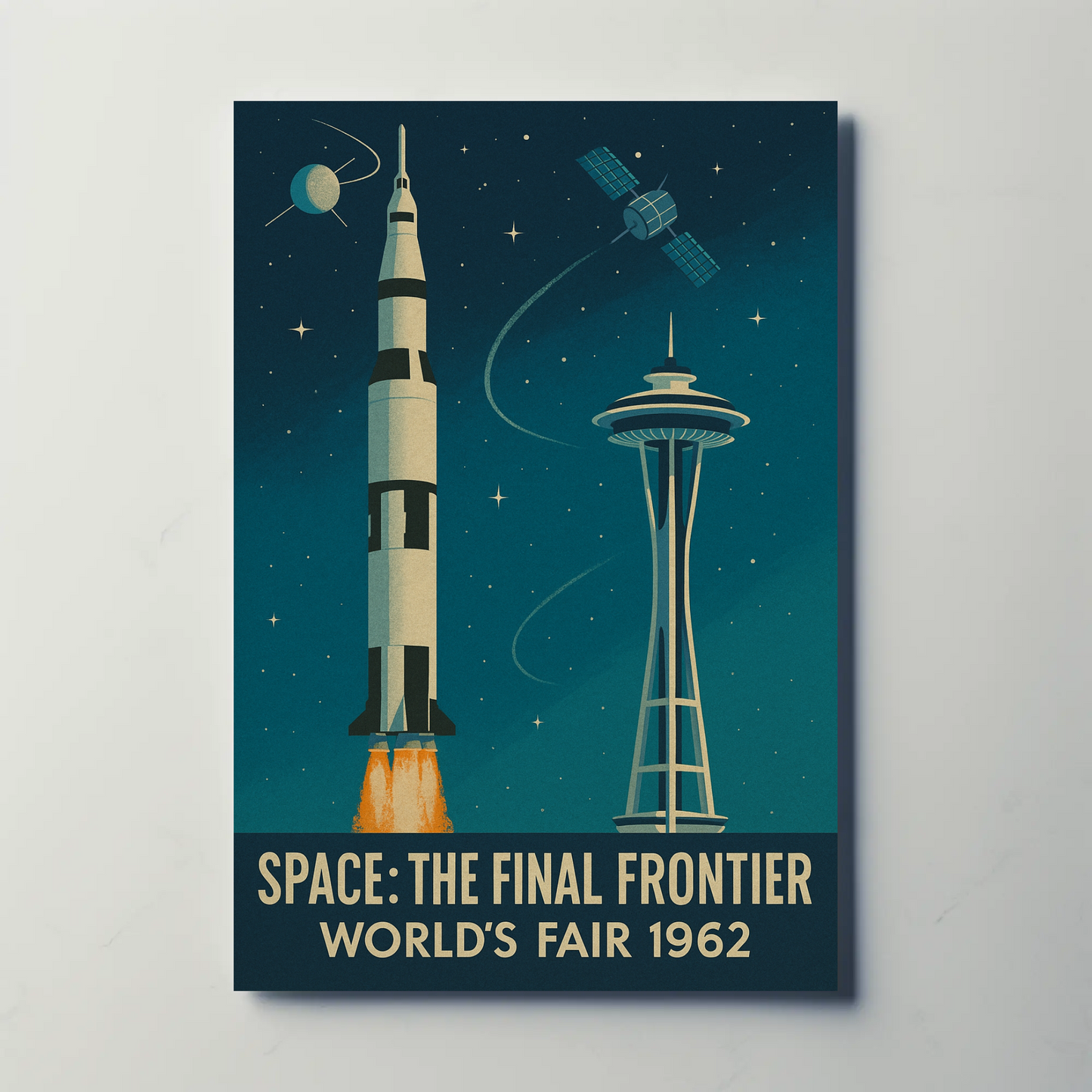 Space Frontier World's Fair 1962 Poster