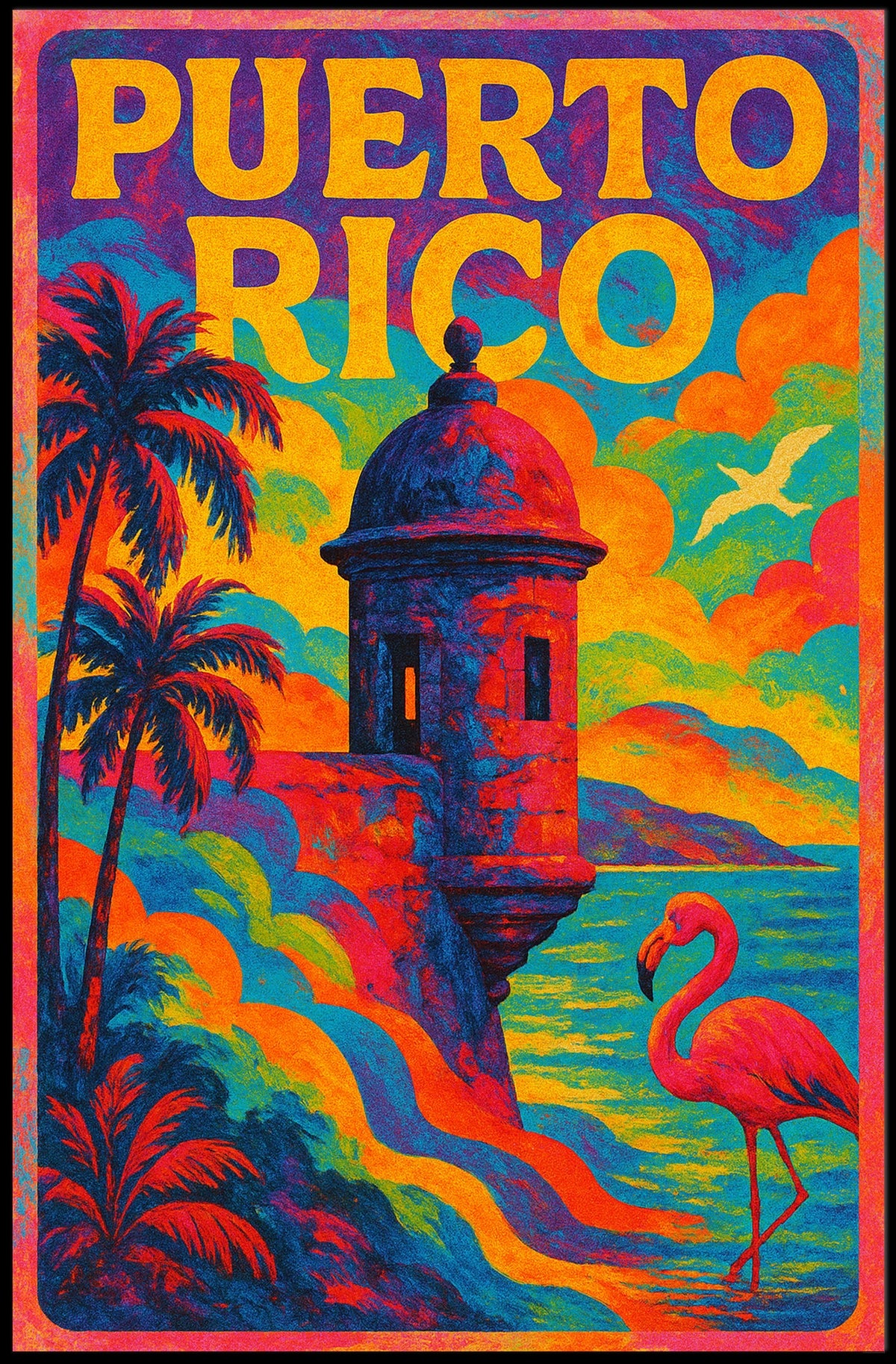Vibrant Puerto Rico Poster