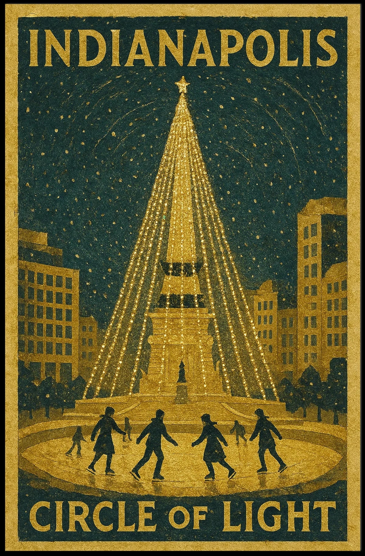 Indianapolis Circle Of Light Poster