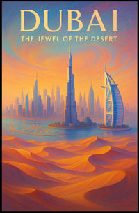 Dubai Jewel Of The Desert Poster For Modern Home Decor