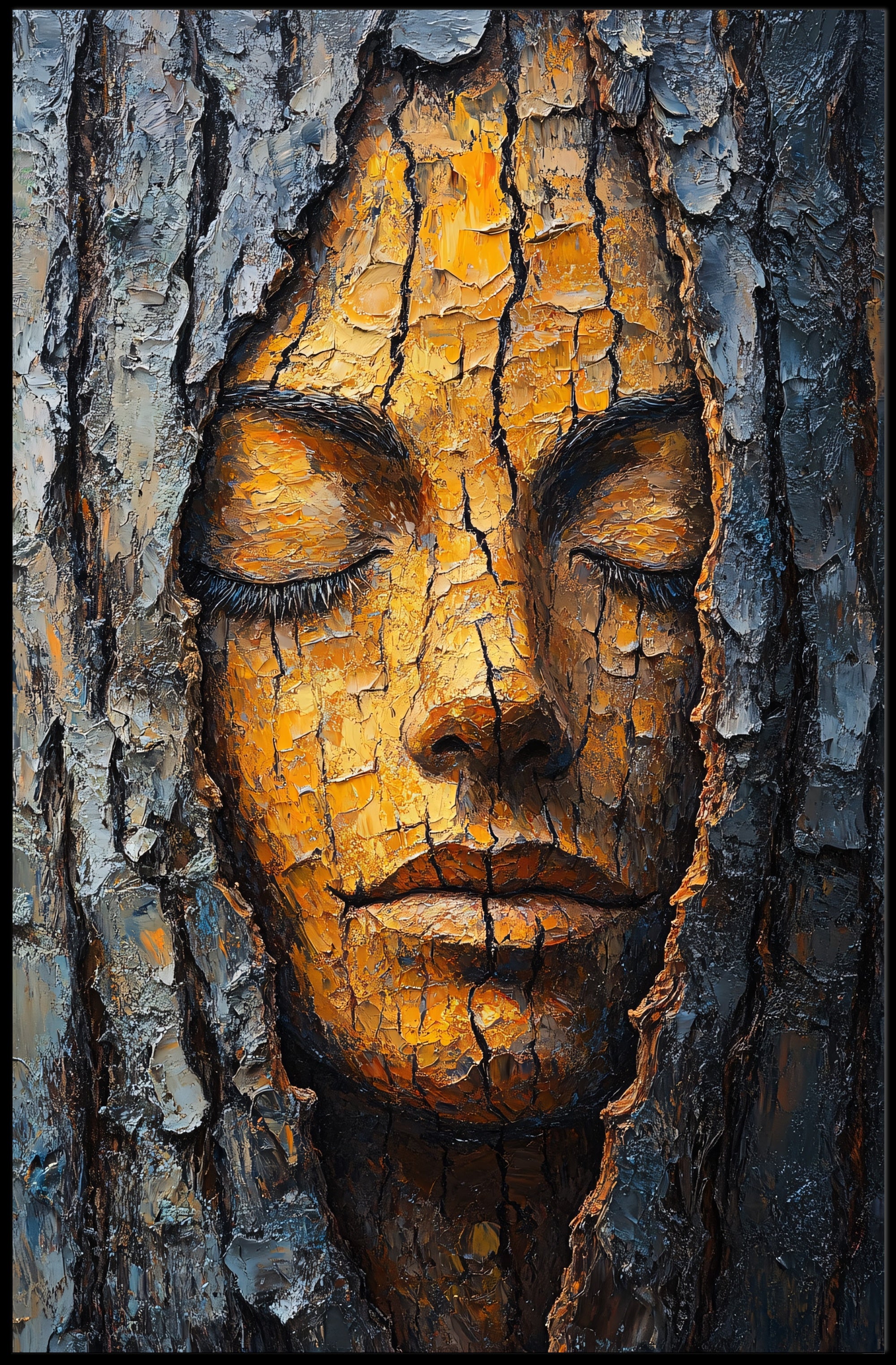 Human-Nature Harmony: Artistic Poster