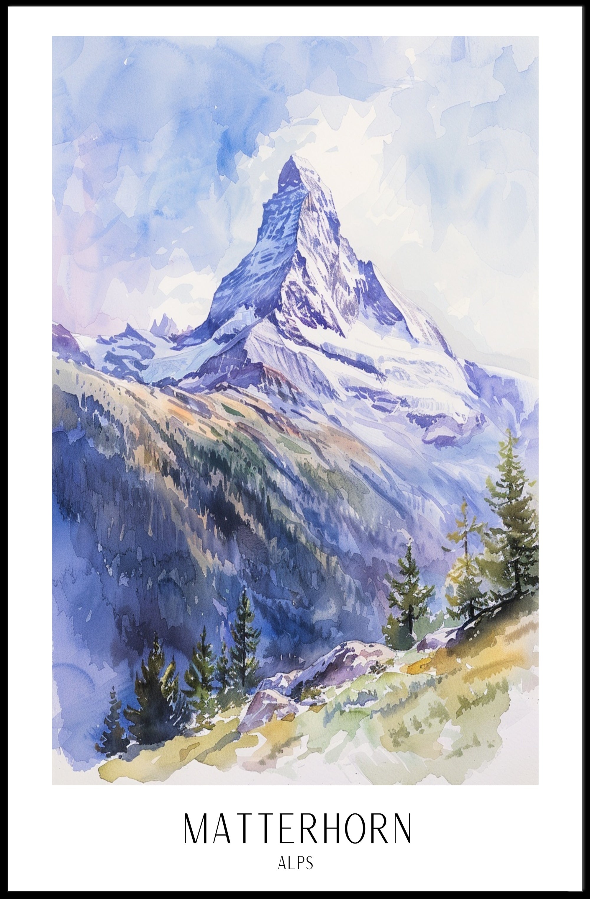 Majestic Matterhorn Poster PosterGoat