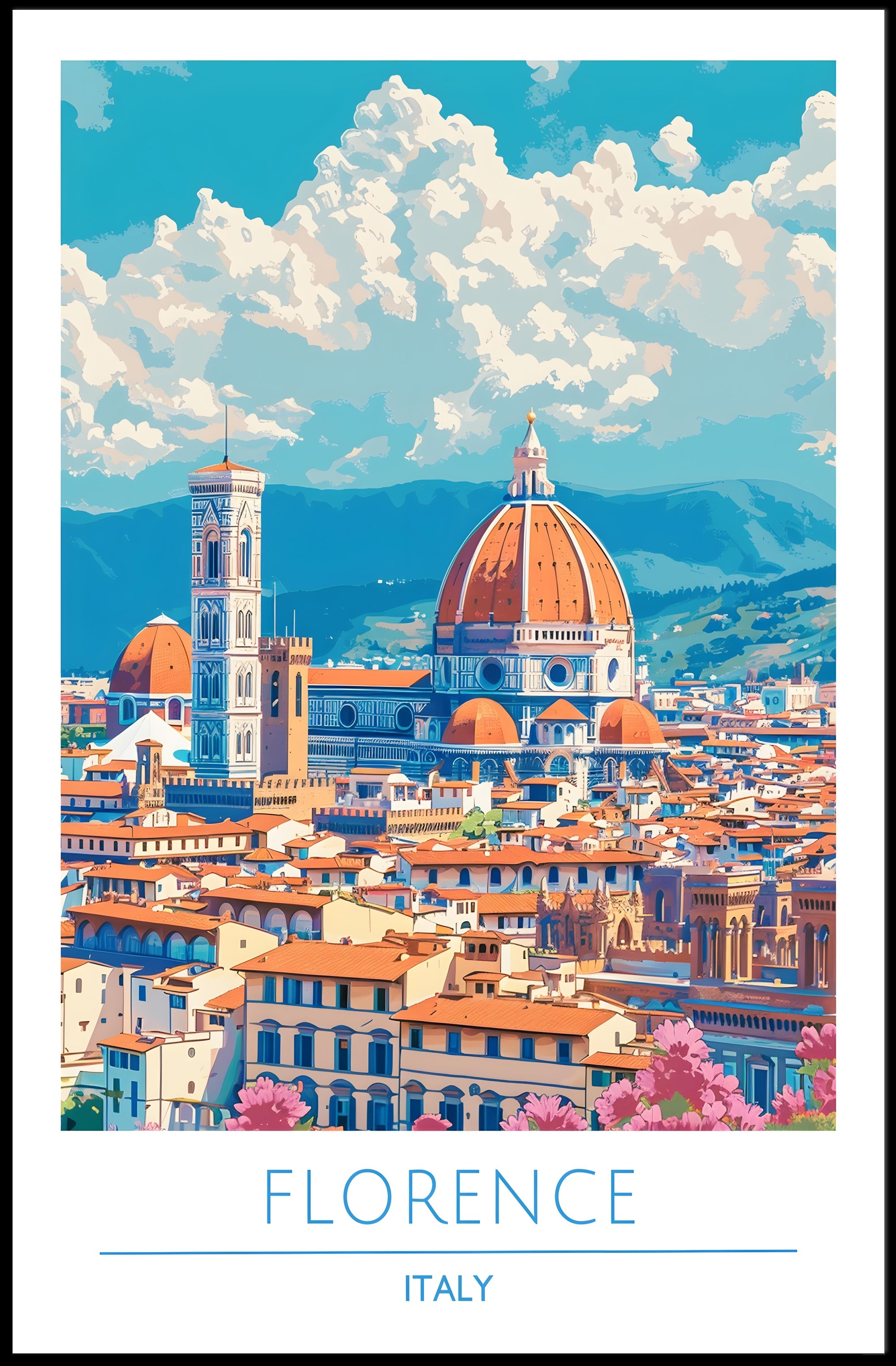 Florence Skyline Poster