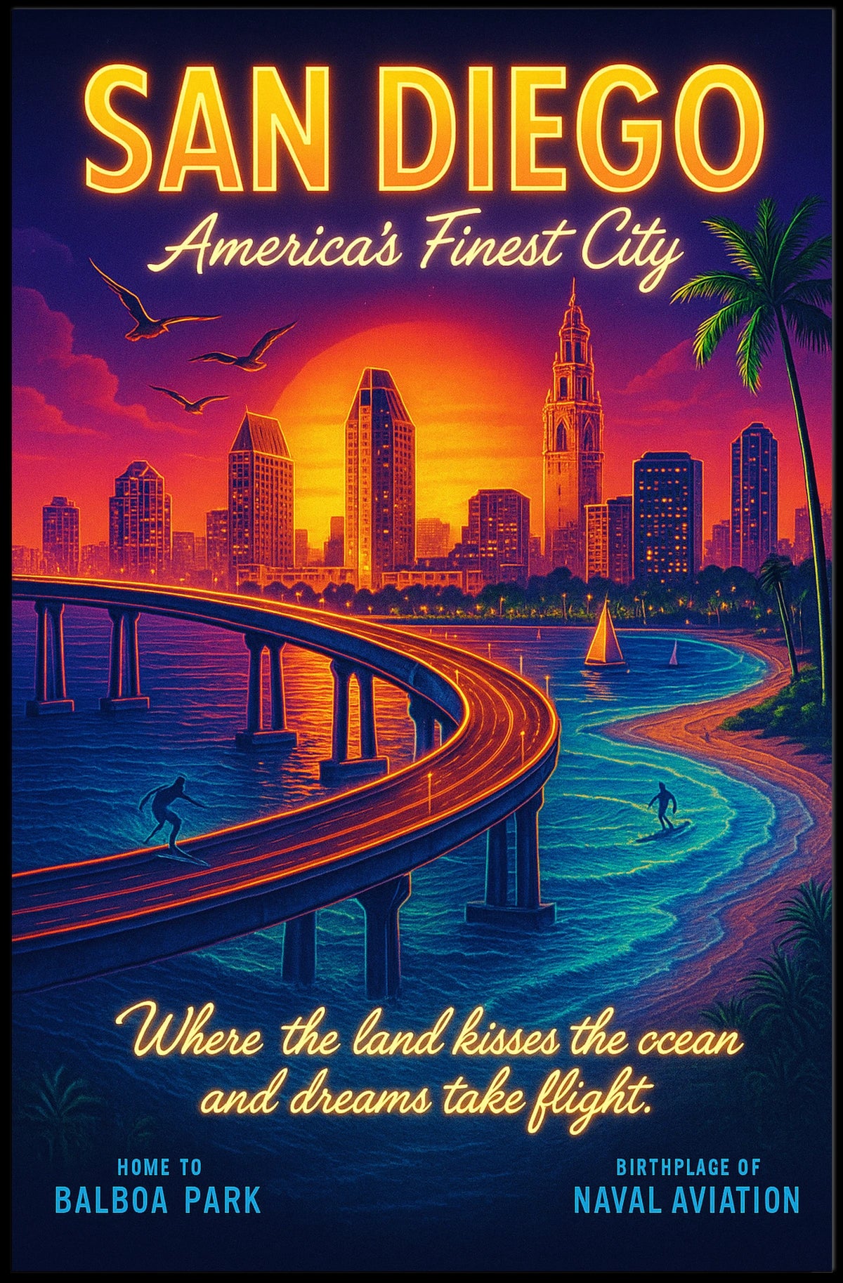 San Diego Americas Finest City Poster