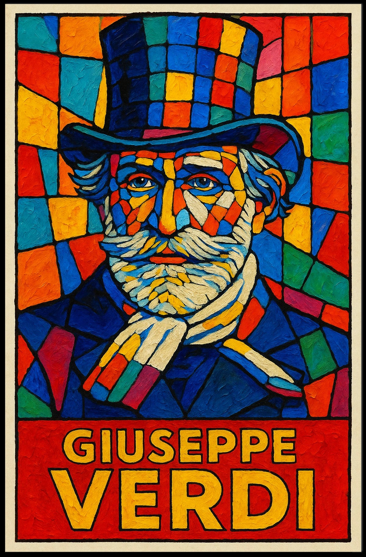 Giuseppe Verdi A Vibrant Tribute Poster