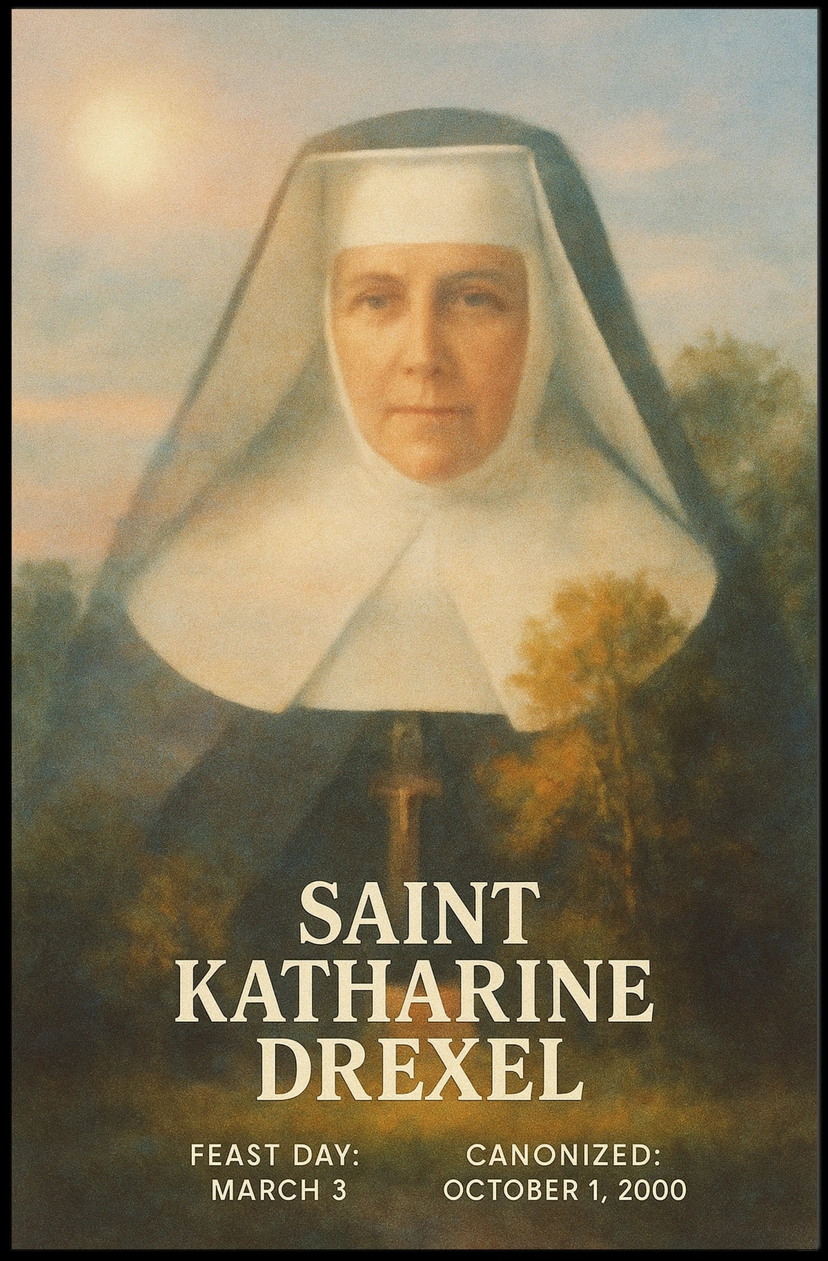 Saint Katharine Drexel Poster