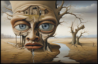 Tree-Face Surreal Landscape Fantasy or Mythology Poster