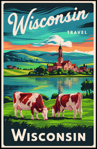 Scenic Wisconsin Travel Poster