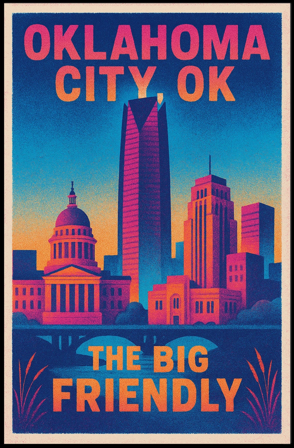 Oklahoma City The Big Friendly Poster