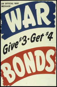 WAR BONDS Vintage Design Poster WWII Poster