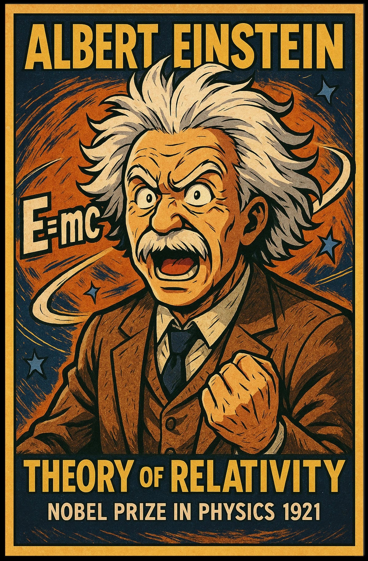 Albert Einstein Theory Of Relativity Poster