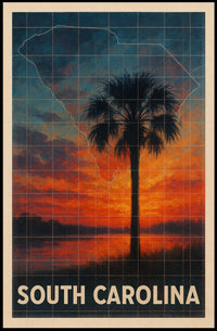 South Carolina Sunset Poster