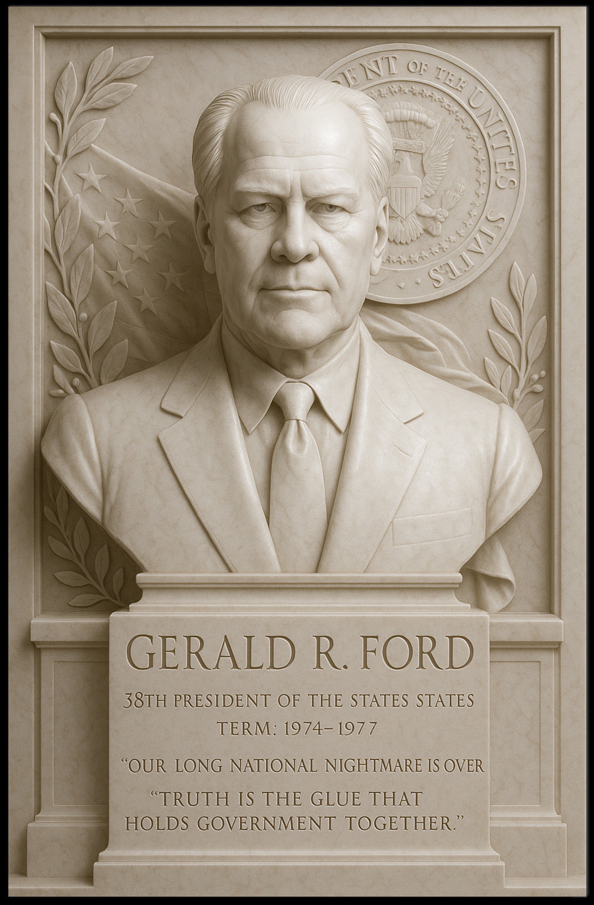 Gerald R. Ford 38th President Poster PosterGoat